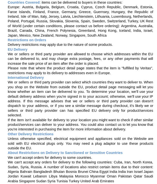 Veritas användningsvillkor