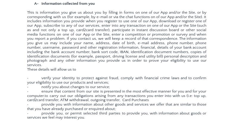 Veritas sekretesspolicy